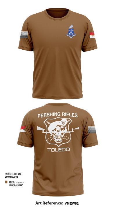 Pershing Rifles Troop L-1 10347059 Short Sleeve Performance Shirt - 150