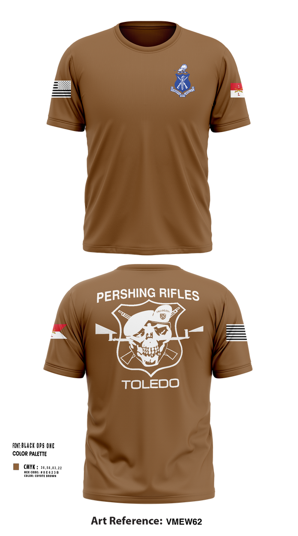 Short Sleeve Performance Shirt, Pershing Rifles Troop L-1, , Teamtime, Team time, sublimation, custom sports apparel, team uniforms, spirit wear, spiritwear, sports uniforms, custom shirts, team store, custom team store, fundraiser sports, apparel fundraiser