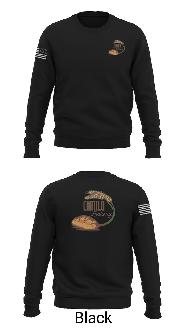 Crew Neck Sweatshirt, Camilo bakery, , Teamtime, Team time, sublimation, custom sports apparel, team uniforms, spirit wear, spiritwear, sports uniforms, custom shirts, team store, custom team store, fundraiser sports, apparel fundraiser