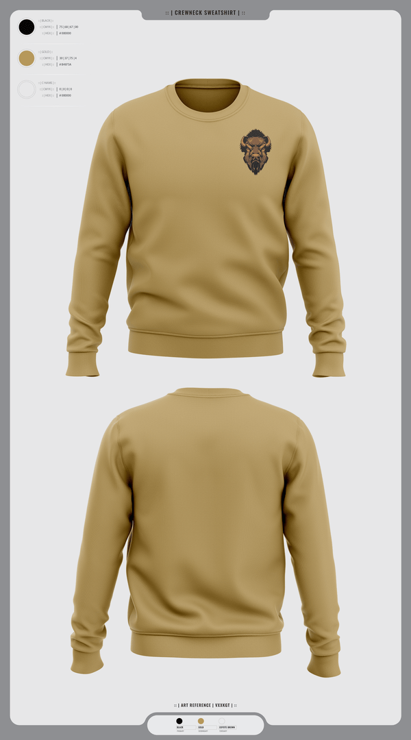Crew Neck Sweatshirt, Hugo Buffaloes Tennis, Tennis, Teamtime, Team time, sublimation, custom sports apparel, team uniforms, spirit wear, spiritwear, sports uniforms, custom shirts, team store, custom team store, fundraiser sports, apparel fundraiser