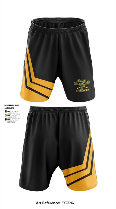 Great Mills High School Lacrosse 829544 Athletic Shorts With Pockets - 1