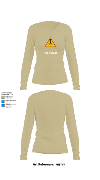 Womens Long Sleeve Vneck Shirt, FOX 2-55ADA, , Teamtime, Team time, sublimation, custom sports apparel, team uniforms, spirit wear, spiritwear, sports uniforms, custom shirts, team store, custom team store, fundraiser sports, apparel fundraiser