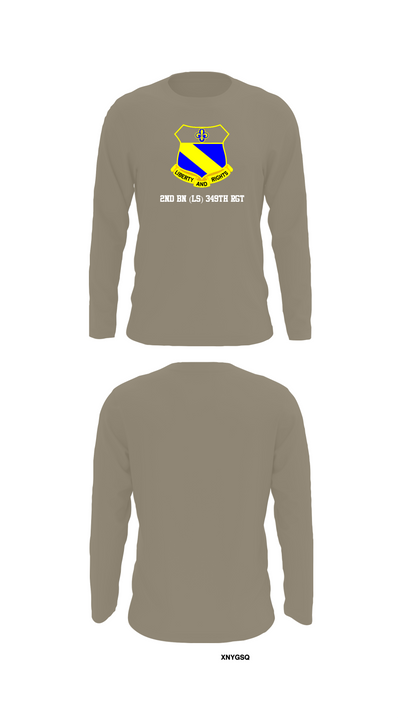 2nd BN (LS) 349th RGT 90715195 Long Sleeve Performance Shirt 72