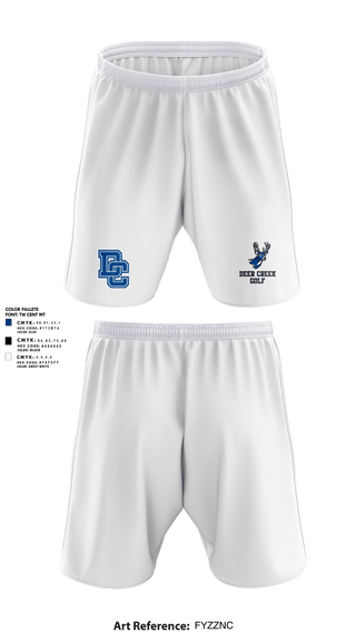 Athletic Shorts With Pockets, Deer Creek Antlers, Golf, Teamtime, Team time, sublimation, custom sports apparel, team uniforms, spirit wear, spiritwear, sports uniforms, custom shirts, team store, custom team store, fundraiser sports, apparel fundraiser