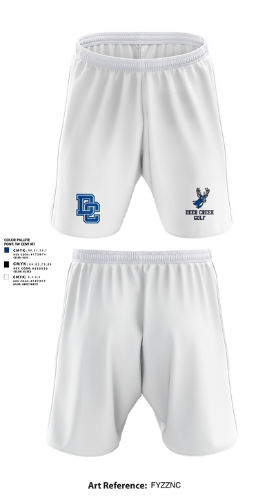 Deer Creek Antlers 84457423 Athletic Shorts With Pockets - 3