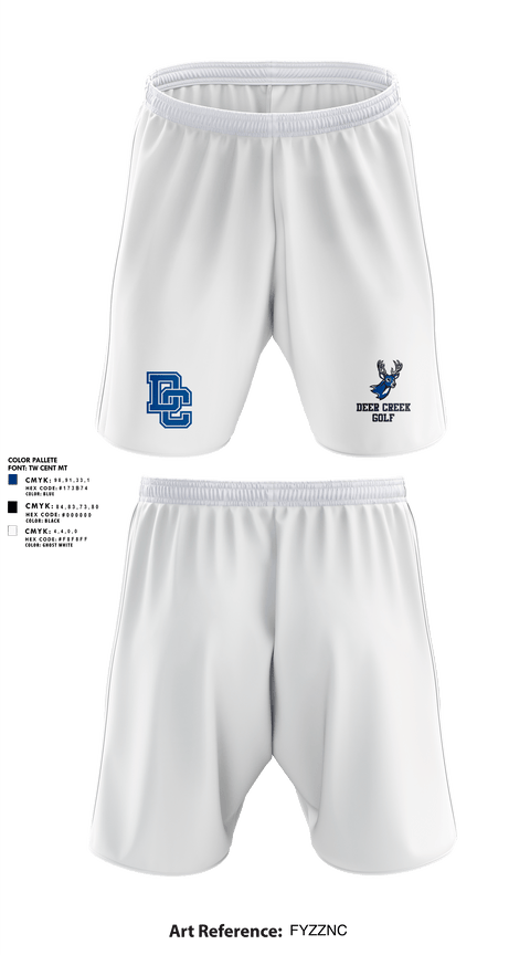 Athletic Shorts With Pockets, Deer Creek Antlers, Golf, Teamtime, Team time, sublimation, custom sports apparel, team uniforms, spirit wear, spiritwear, sports uniforms, custom shirts, team store, custom team store, fundraiser sports, apparel fundraiser