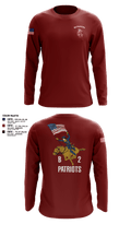 B2 Patriots no C flag Long Sleeve Performance Shirt 2