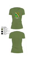 1st Battalion 69th Infantry Regiment 40459574 Women's Short Sleeve V-neck Shirt - 44
