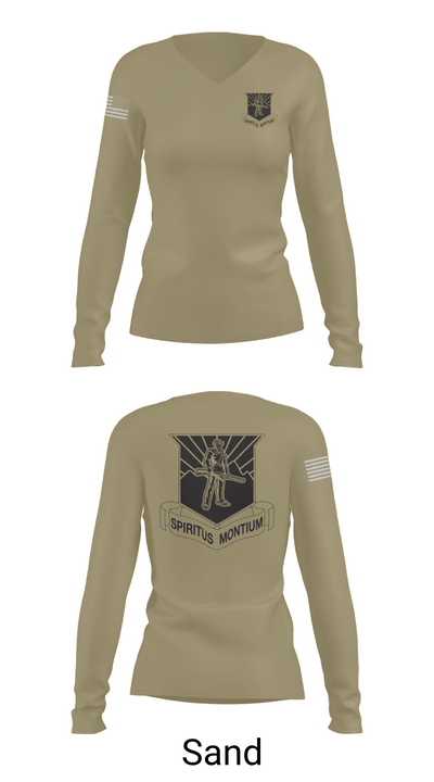 WVU AROTC 40772789 Women's Long Sleeve V-neck Shirt - 97