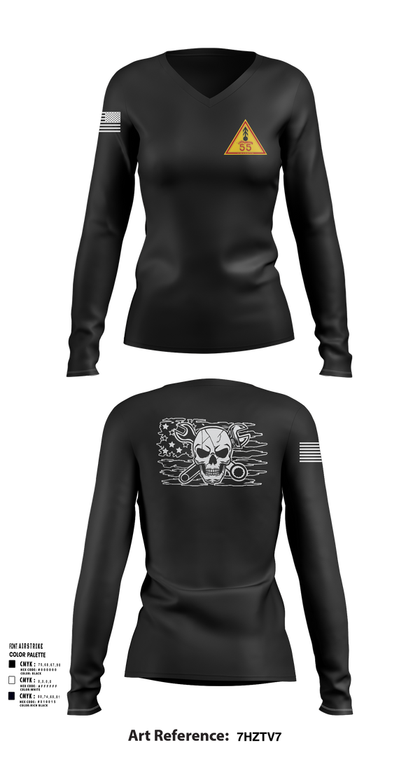 Womens Long Sleeve Vneck Shirt, FOX 2-55ADA, , Teamtime, Team time, sublimation, custom sports apparel, team uniforms, spirit wear, spiritwear, sports uniforms, custom shirts, team store, custom team store, fundraiser sports, apparel fundraiser