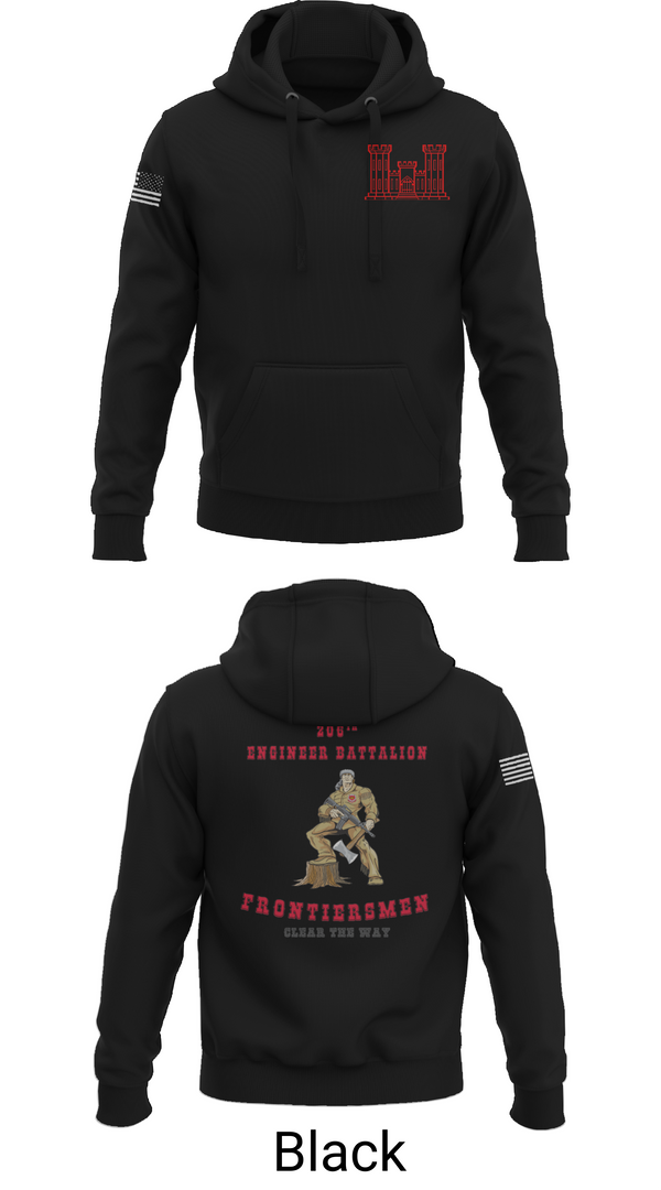 Hoodie, 206th EN BN, , Teamtime, Team time, sublimation, custom sports apparel, team uniforms, spirit wear, spiritwear, sports uniforms, custom shirts, team store, custom team store, fundraiser sports, apparel fundraiser