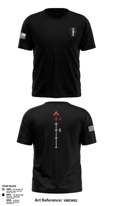 WIARNG Marksmanship 12854544 Old School Cotton Feel Shirt - 110