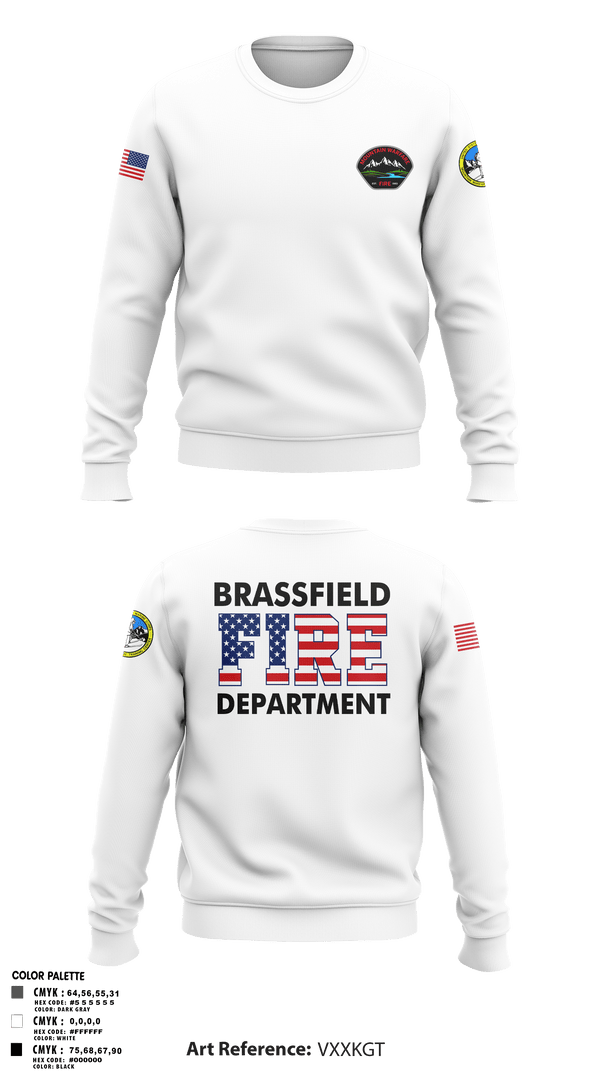 Crew Neck Sweatshirt, Marine corps mountain warfare training center fire and emergency services, Fire Department, Teamtime, Team time, sublimation, custom sports apparel, team uniforms, spirit wear, spiritwear, sports uniforms, custom shirts, team store, custom team store, fundraiser sports, apparel fundraiser