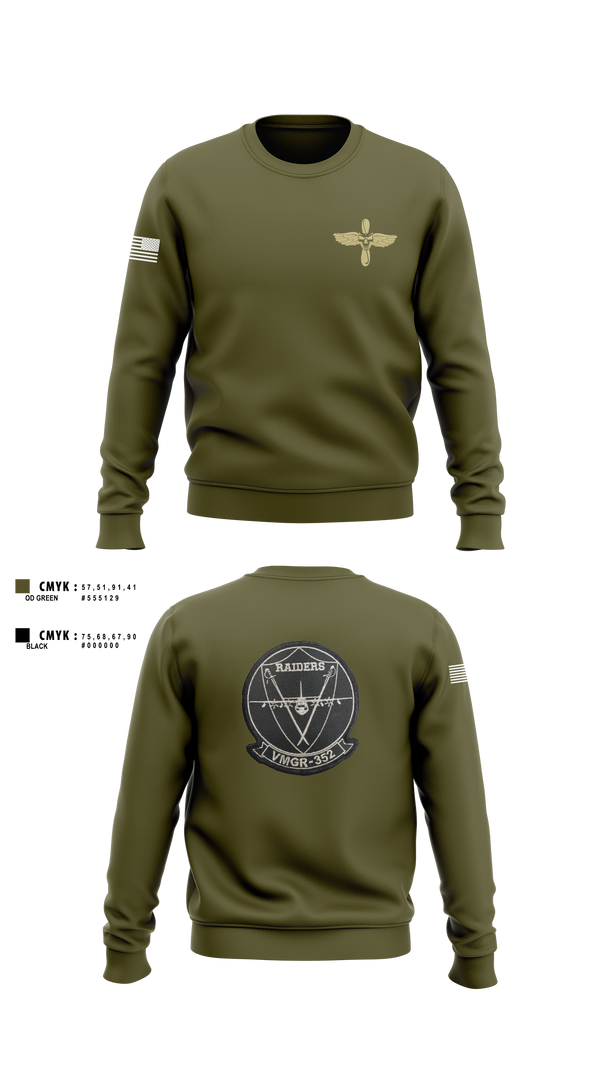 Crew Neck Sweatshirt, VMGR-352, , Teamtime, Team time, sublimation, custom sports apparel, team uniforms, spirit wear, spiritwear, sports uniforms, custom shirts, team store, custom team store, fundraiser sports, apparel fundraiser