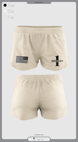Ranger Panties, Battalion 1, , Teamtime, Team time, sublimation, custom sports apparel, team uniforms, spirit wear, spiritwear, sports uniforms, custom shirts, team store, custom team store, fundraiser sports, apparel fundraiser