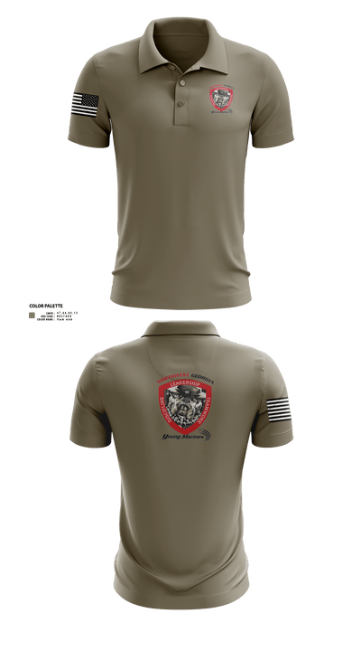 Northwest Georgia Young Marines 76347132 Short Sleeve Performance Polo - 3