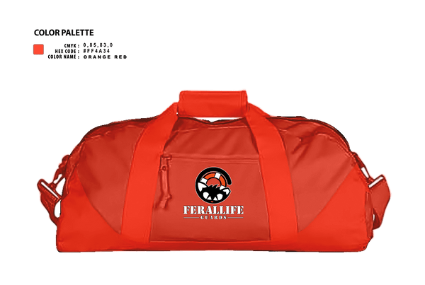 Duffle Bag, Ferallife Guards, , Teamtime, Team time, sublimation, custom sports apparel, team uniforms, spirit wear, spiritwear, sports uniforms, custom shirts, team store, custom team store, fundraiser sports, apparel fundraiser