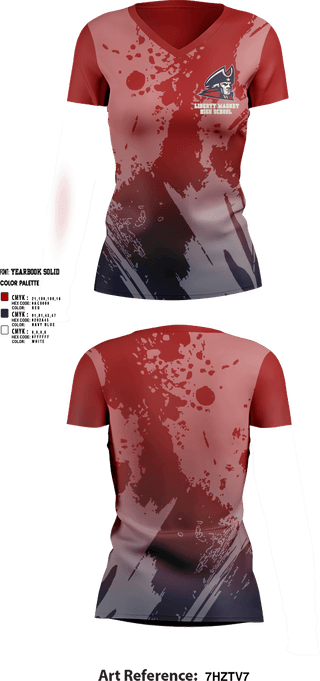 Womens Short Sleeve Vneck Shirt, Liberty Magnet High School Tennis, Tennis, Teamtime, Team time, sublimation, custom sports apparel, team uniforms, spirit wear, spiritwear, sports uniforms, custom shirts, team store, custom team store, fundraiser sports, apparel fundraiser