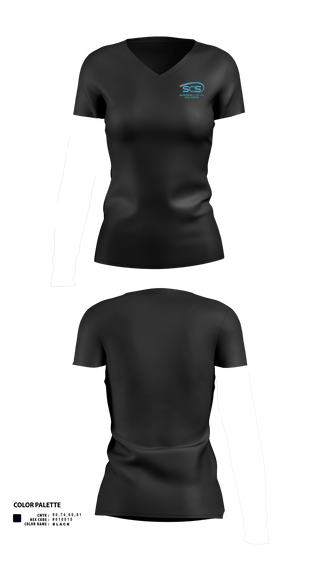 Womens Short Sleeve Vneck Shirt, Superior Cabling Solutions, , Teamtime, Team time, sublimation, custom sports apparel, team uniforms, spirit wear, spiritwear, sports uniforms, custom shirts, team store, custom team store, fundraiser sports, apparel fundraiser