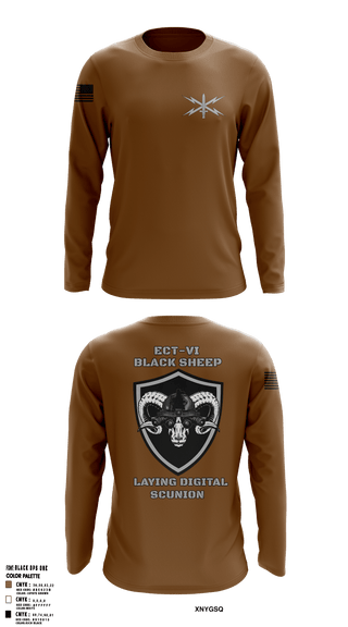 Long Sleeve Performance Shirt, ECT-06, B Co., 11th Cyber Battalion, , Teamtime, Team time, sublimation, custom sports apparel, team uniforms, spirit wear, spiritwear, sports uniforms, custom shirts, team store, custom team store, fundraiser sports, apparel fundraiser