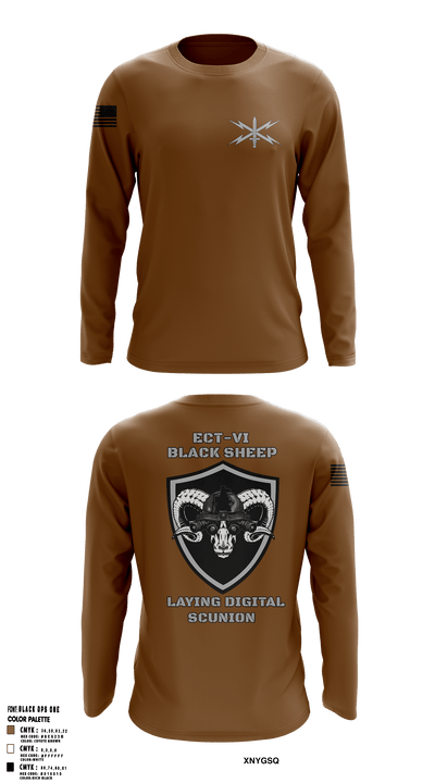 ECT-06, B Co., 11th Cyber Battalion 30733003 Long Sleeve Performance Shirt 1