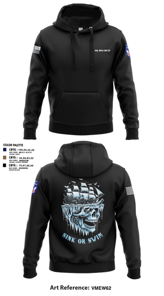 Hoodie, HQ, 95th CM CO, Army, Teamtime, Team time, sublimation, custom sports apparel, team uniforms, spirit wear, spiritwear, sports uniforms, custom shirts, team store, custom team store, fundraiser sports, apparel fundraiser