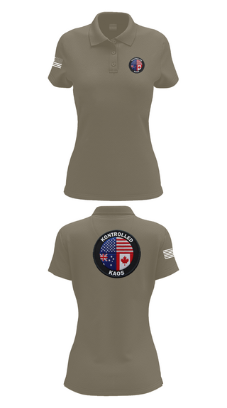 Womens Short Sleeve Performance Polo, Kontrolled Kaos, E-Sports, Teamtime, Team time, sublimation, custom sports apparel, team uniforms, spirit wear, spiritwear, sports uniforms, custom shirts, team store, custom team store, fundraiser sports, apparel fundraiser
