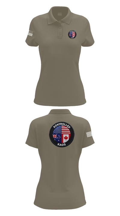 Kontrolled Kaos 4706470 Women's Short Sleeve Performance Polo  - 75