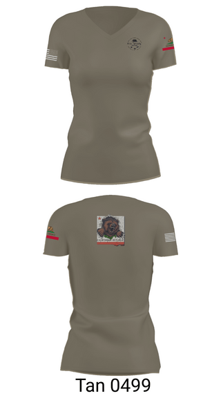 Womens Short Sleeve Vneck Shirt, 1106th TASMG, , Teamtime, Team time, sublimation, custom sports apparel, team uniforms, spirit wear, spiritwear, sports uniforms, custom shirts, team store, custom team store, fundraiser sports, apparel fundraiser
