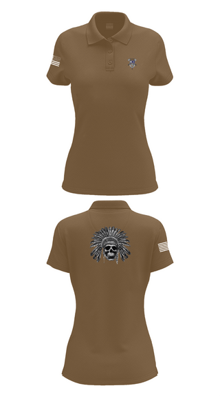 Womens Short Sleeve Performance Polo, 2-23IN CRAZYHORSE CO., , Teamtime, Team time, sublimation, custom sports apparel, team uniforms, spirit wear, spiritwear, sports uniforms, custom shirts, team store, custom team store, fundraiser sports, apparel fundraiser
