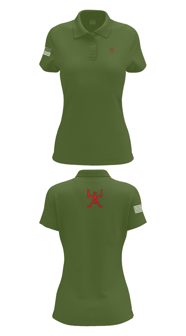 Womens Short Sleeve Performance Polo, 355 CES, Air Force, Teamtime, Team time, sublimation, custom sports apparel, team uniforms, spirit wear, spiritwear, sports uniforms, custom shirts, team store, custom team store, fundraiser sports, apparel fundraiser