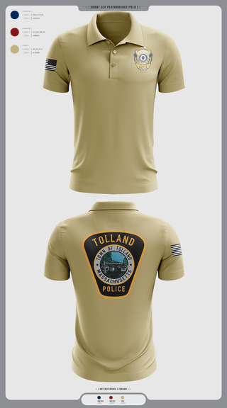 Short Sleeve Performance Polo, Tolland Police Department, , Teamtime, Team time, sublimation, custom sports apparel, team uniforms, spirit wear, spiritwear, sports uniforms, custom shirts, team store, custom team store, fundraiser sports, apparel fundraiser
