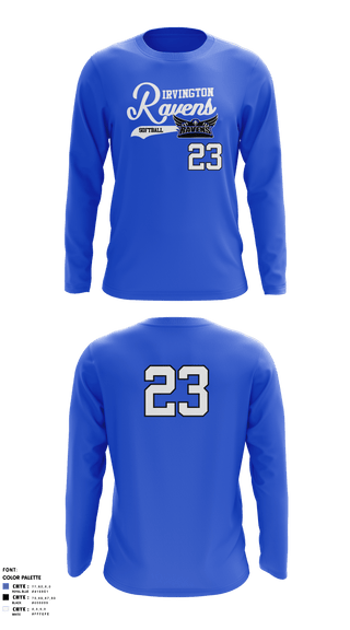 Long Sleeve Performance Shirt, Irvington Preparatory Academy Softball, Softball, Teamtime, Team time, sublimation, custom sports apparel, team uniforms, spirit wear, spiritwear, sports uniforms, custom shirts, team store, custom team store, fundraiser sports, apparel fundraiser