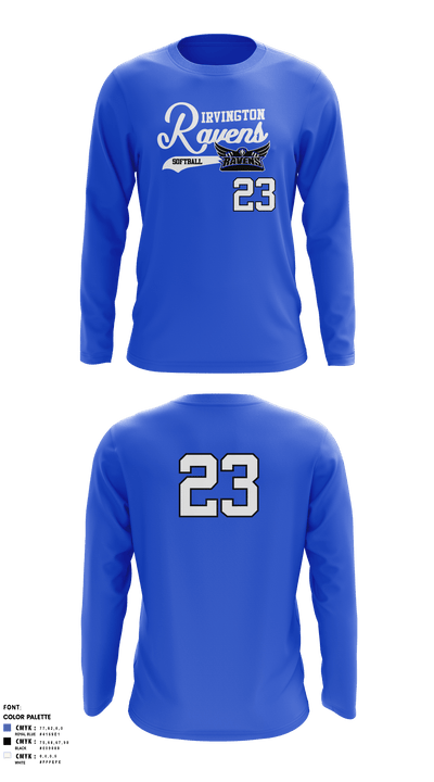 Irvington Preparatory Academy Softball 81081821 Long Sleeve Performance Shirt 3