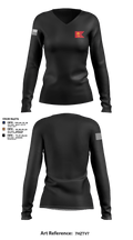 419th Transportation Company 77426737 Women's Long Sleeve V-neck Shirt - 3