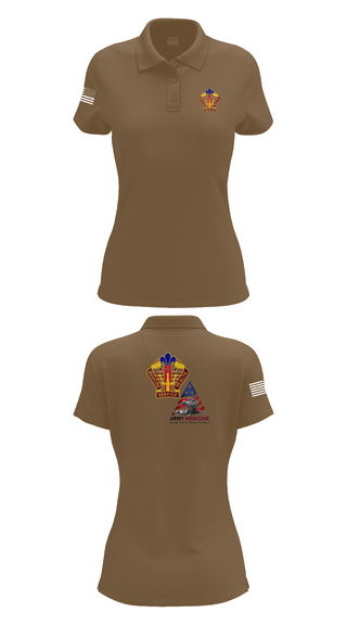 Womens Short Sleeve Performance Polo, USA MEDDAC KAHC, Army, Teamtime, Team time, sublimation, custom sports apparel, team uniforms, spirit wear, spiritwear, sports uniforms, custom shirts, team store, custom team store, fundraiser sports, apparel fundraiser