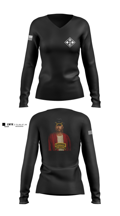 HHC 1-38 2918548 Women's Long Sleeve V-neck Shirt - 3