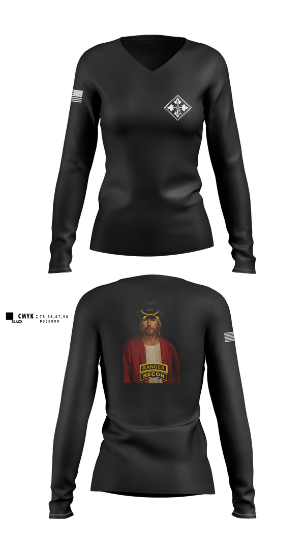 Womens Long Sleeve Vneck Shirt, HHC 1-38, , Teamtime, Team time, sublimation, custom sports apparel, team uniforms, spirit wear, spiritwear, sports uniforms, custom shirts, team store, custom team store, fundraiser sports, apparel fundraiser