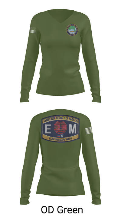 Outside Electrical 60730748 Women's Long Sleeve V-neck Shirt - 54