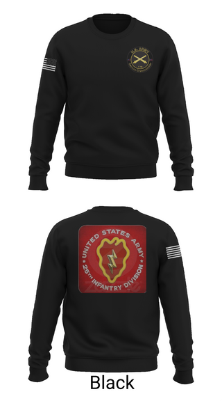 Crew Neck Sweatshirt, 25th infantry division C-Btry 1/8 FA, , Teamtime, Team time, sublimation, custom sports apparel, team uniforms, spirit wear, spiritwear, sports uniforms, custom shirts, team store, custom team store, fundraiser sports, apparel fundraiser
