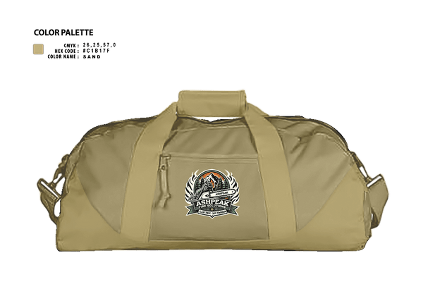Duffle Bag, AshPeak Fire Solutions, , Teamtime, Team time, sublimation, custom sports apparel, team uniforms, spirit wear, spiritwear, sports uniforms, custom shirts, team store, custom team store, fundraiser sports, apparel fundraiser