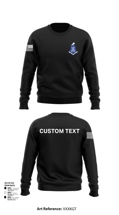 Pershing Rifles Kilo 8 88766737 Crew Neck Sweatshirt - 105