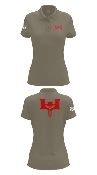 Womens Short Sleeve Performance Polo, A co 578th BEB, , Teamtime, Team time, sublimation, custom sports apparel, team uniforms, spirit wear, spiritwear, sports uniforms, custom shirts, team store, custom team store, fundraiser sports, apparel fundraiser
