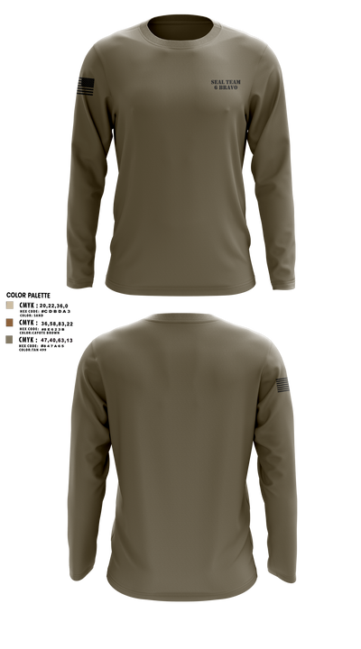seal team 6 bravo 34362498 Long Sleeve Performance Shirt 3