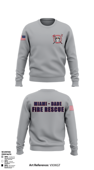 Crew Neck Sweatshirt, Miami Dade Firehouse Shirts, , Teamtime, Team time, sublimation, custom sports apparel, team uniforms, spirit wear, spiritwear, sports uniforms, custom shirts, team store, custom team store, fundraiser sports, apparel fundraiser