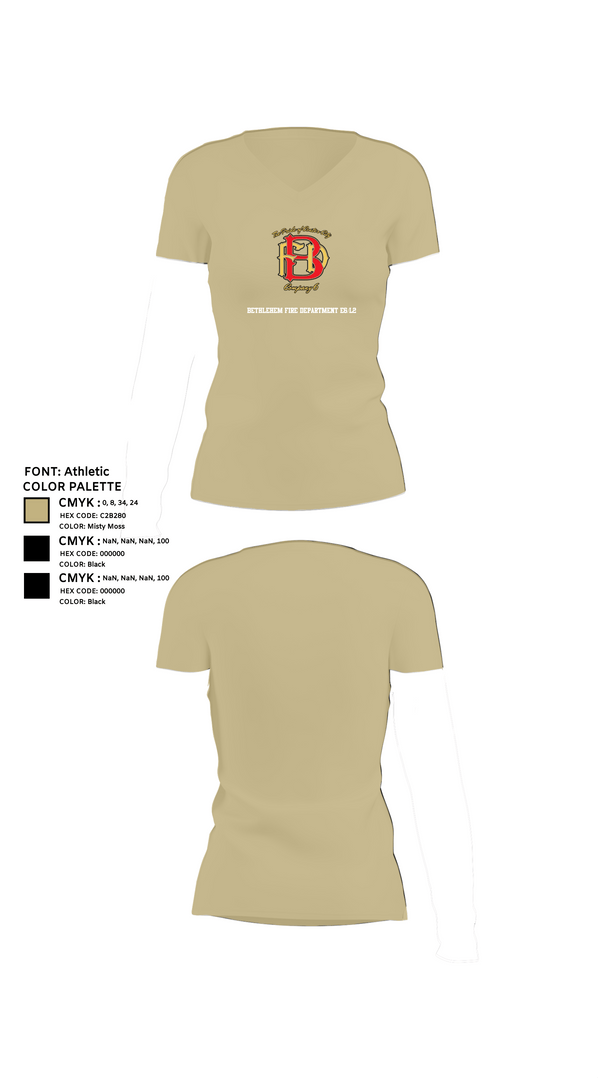 Womens Short Sleeve Vneck Shirt, Bethlehem Fire Department E6/L2, , Teamtime, Team time, sublimation, custom sports apparel, team uniforms, spirit wear, spiritwear, sports uniforms, custom shirts, team store, custom team store, fundraiser sports, apparel fundraiser