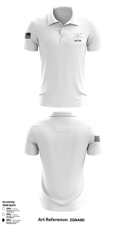 ECT-06, B Co., 11th Cyber Battalion Short Sleeve Performance Polo - 4