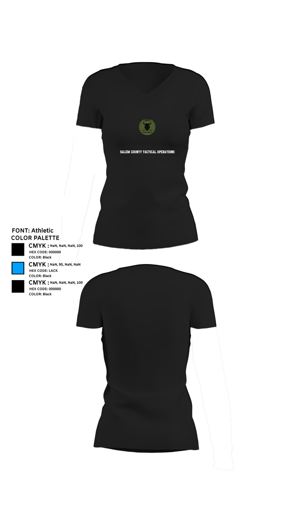 Womens Short Sleeve Vneck Shirt, Salem County Tactical Operations, , Teamtime, Team time, sublimation, custom sports apparel, team uniforms, spirit wear, spiritwear, sports uniforms, custom shirts, team store, custom team store, fundraiser sports, apparel fundraiser