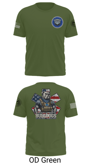 Old School Cotton Feel Shirt, Bravo Company Bulldogs, , Teamtime, Team time, sublimation, custom sports apparel, team uniforms, spirit wear, spiritwear, sports uniforms, custom shirts, team store, custom team store, fundraiser sports, apparel fundraiser