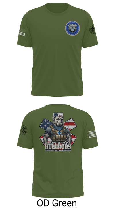 Bravo Company Bulldogs 26926733 Old School Cotton Feel Shirt - 50